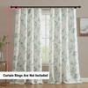 HLC.ME Jasmine Floral Patterned Window Rod Pocket Curtains - Light Blocking Darkening Window Panels, Set of 2 - 4 of 4