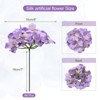 Unique Bargains Wedding Centerpieces Decoration Silk Artificial Hydrangea Flowers - 2 of 4
