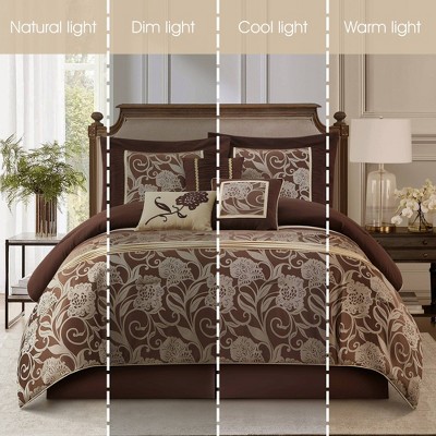 Nanshing 7pc Queen Mollybee Comforter Bedding Set Brown — фото 5