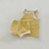 MyKids-USA Baby Girl Solid Color Thin Style Pure Cotton Vest Combo Shorts 2 Pieces Sets Home Clothes - 3 of 4