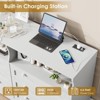COZONY 6 Drawer Wood Dresser with LED Lights & Power Outlet, Modern Chest of Drawers 55" Wide TV Stand for Bedroom, Living Room, Entryway, Hallway - 4 of 4