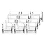 WHOLE HOUSEWARES | 3" Square Clear Glass Vase | 12 Pack Crystal Clear Cube
