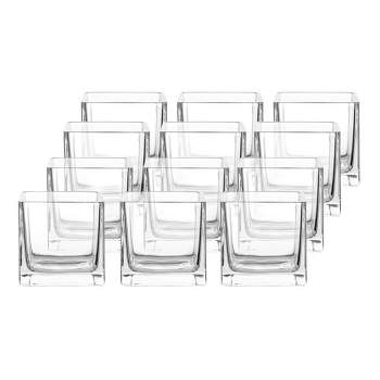 Whole Housewares 5" Square Clear Glass Vase - 4 Pack