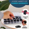 180pc 8 Sizes Rubber Grommet Kit - Includes Rubber Grommets for Wiring, Rubber Hole Plugs, (5/16", 3/8", 1/4", 1/2", 7/16", 5/8", 7/8", 1") - 4 of 4