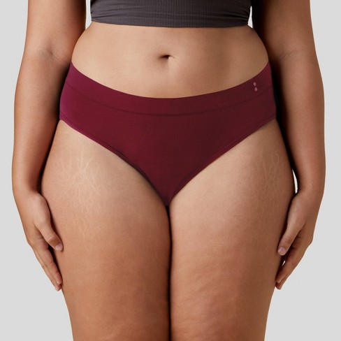 Thinx for All Women's Plus Size Super Absorbency Bikini Period Underwear -  Rhubarb 4X