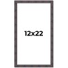 PosterPalooza | Slim Profile Brown Picture Frame - UV Acrylic, Foam Board Backing, Hanging Hardware - 2 of 4
