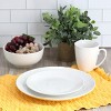 Gibson Modern Southern Home Signature 4 Piece Stoneware Dinnerware Set in White - 2 of 4
