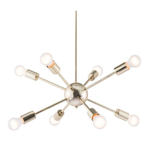 Mid Century Modern 27 Ceiling Lamp Gold Zm Home Target