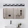 Dolonm Modern Chrome LED Vanity Light, Square Acrylic Lampshades Wall Mount Fixture for Bathroom, Mirror Lighting - 2 of 4