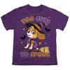 Boys' Paw Patrol Spooky Skye T-Shirt Purple X Small - 2 of 4