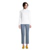 Lands' End Women's Relaxed Cotton Long Sleeve Mock Turtleneck - 4 of 4