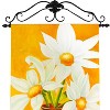 Manual Woodworkers and Weavers Golden Daisies Hand-Painted Canvas Wall Hanging, 29.5 x 42 Inches, Textured Floral Art for Elegant Home Decor - 2 of 4
