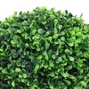 VidaXL Artificial Boxwood Plants 2 pcs with Pots Ball Shaped Green 14.6" - 3 of 4