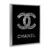 Stupell Industries Black Gleaming Glam Symbol Framed Floater Canvas Wall Art - 3 of 4