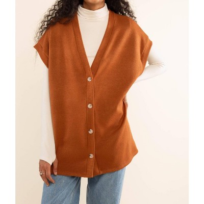 Women's Theo Oversized Knit Vest - nlt