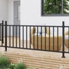 Flat Railing Kit for Deck Metal Guard Rail Kit with Balusters, Black Deck Railing and Porch Railing Kit for Residential and Commercial Use - image 3 of 4