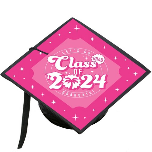 Big Dot Of Happiness Let's Go Graduate - 2024 Hot Pink Graduation Cap ...