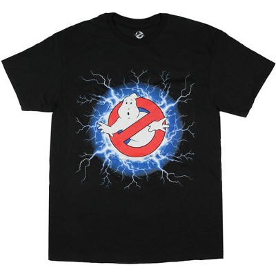 Ghostbusters Men's Classic 1980's Movie Logo with Lightning Adult T-Shirt