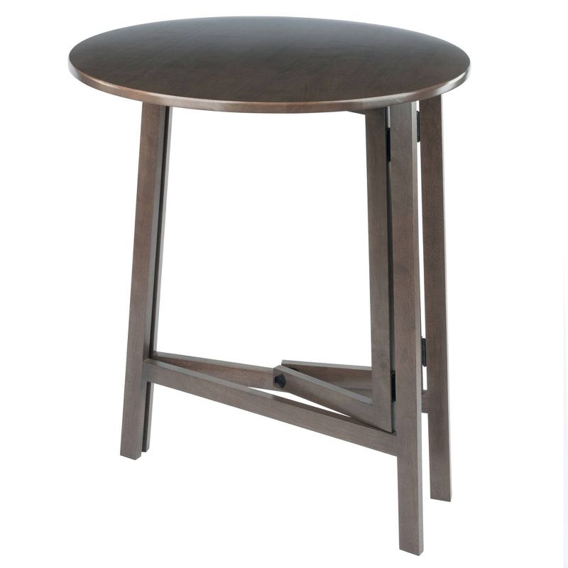 Torrance High Round Bar height Table Oyster Gray - Winsome, 4 of 14
