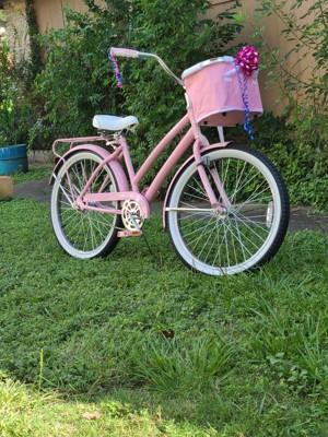 Pink huffy cruiser discount bike