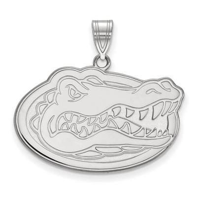 Black Bow Jewelry 10k White Gold Florida Gators NCAA Large Pendant