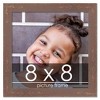 PosterPalooza | Square Shabby Chic Brown Picture Frame - UV Acrylic, Foam Board Backing, Hanging Hardware - 2 of 4