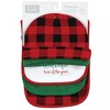 Hudson Baby Unisex Baby Cotton Bib and Headband or Caps Set, Moose Wonderful Time, One Size - 2 of 4