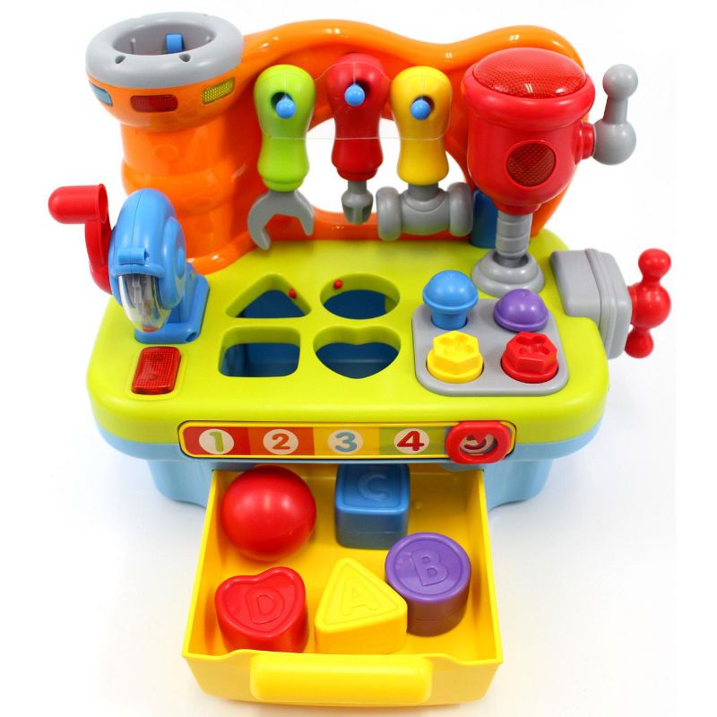 Link Ready! Set! Play! Little Engineer Multifunctional Musical Learning Tool Workbench For Kids, 4 of 6