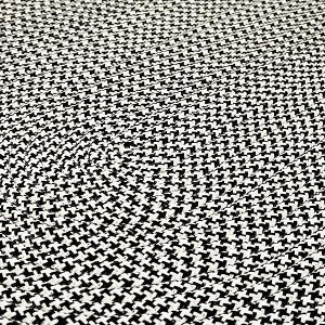 Colonial Mills Milton Houndstooth Tweed Braided Rug, Black 2' x 3', Oval Shape - 1 of 4