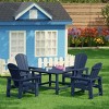 WestinTrends Malibu Kids 5-Piece HDPE Outdoor Square Patio Dining Table and Chairs Set - 2 of 4