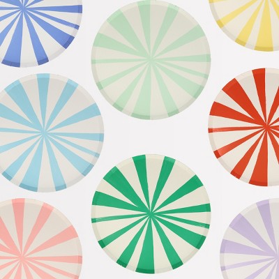 Meri Meri Mixed Stripe Side Plates - Big Multipack (Pack of 48)
