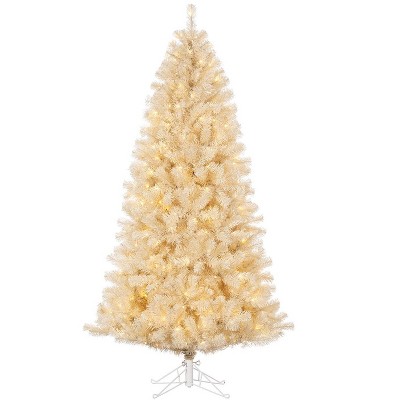 Kurt Adler 7-Foot Pre-lit LED Twinkle Cream Colored Tree