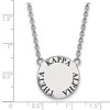 Black Bow Jewelry Sterling Silver Kappa Alpha Theta Greek Life Necklace 18 Inch - 2 of 4