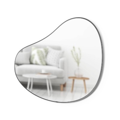 24" x 36" Abstract Shaped Metallic Wall Accent Mirror