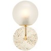 Nicolai 12.5" Wall Sconce - SCN3003 - White/Gold - Safavieh - 2 of 4
