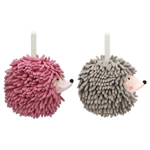 REGALWOVEN Cartoon Soft Absorbent Chenille Hand Towels for Bathroom 2 Pcs - 1 of 4