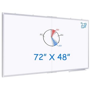 Maxtek Magnetic Dry Erase Board Aluminum Frame: Wall Mount Whiteboard for Office & Presentation - 1 of 4