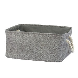 PiccoCasa Household Linen Storage Clothes Container Gray S Size - 1 of 4