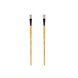 Mimik Hog Professional Synthetic Hog Bristle Paint Brush- Versatile Alternative to Natural Hog Hair Paint Brushes for Oil Painting, Acrylics, Inks, - 1 of 4