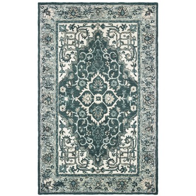 Oriental Weavers Zahra 75506 Grey/ Blue Indoor Area Rug - 3'6" x 5'6"