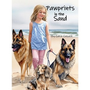 Pawprints in the Sand - Large Print by  Cara Cusack (Hardcover) - 1 of 1