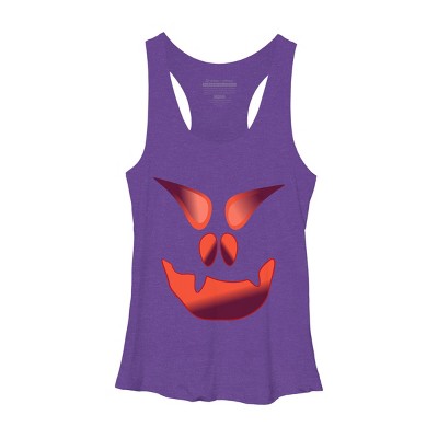 Women's Design By Humans Halloween Monster By LamaStar Racerback Tank Top