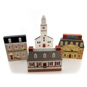 Cat's Meow Village 7.0 Inch Colonial Virginia Christmas Limited Edition 1990 Nos  Christmas Retired Pine Village Buildings - 1 of 4