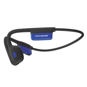 OPN Sound™ Mezzo+ Bluetooth® Bone-Conduction Neckband Sports Headphones with Microphone, Black and Blue - 1 of 4