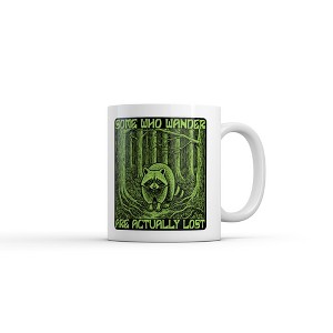 Crazy Dog Some Who Wander Are Actually Lost Mug Funny Sarcastic Nature Graphic Novelty Coffee Cup-11oz - 1 of 4