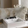 Cobbe Bathroom Faucet 3-Hole 8-Inch Widespread Vanity Sink Faucet with Waterfall Spout Matte Black - 2 of 4
