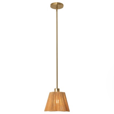 Parrot Uncle 7" Gold Farmhouse Pendant Ceiling Light 1-Light