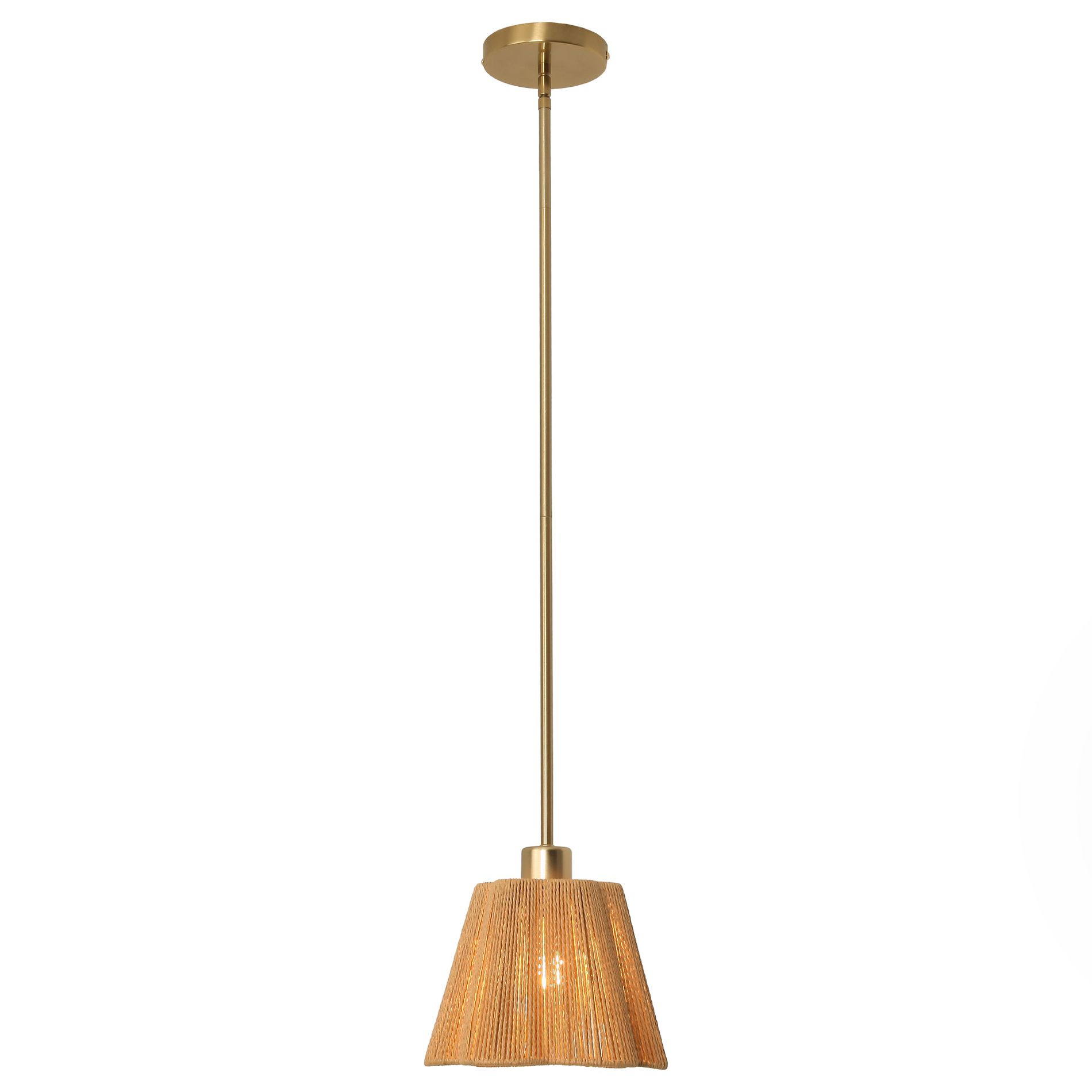 Parrot Uncle 7" Gold Farmhouse Pendant Ceiling Light 1-Light