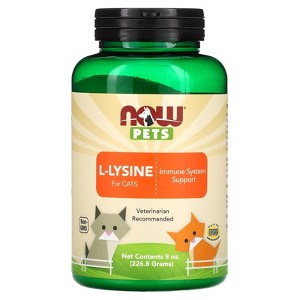NOW Foods Pets, L-Lysine for Cats, 8 oz (226.8 g) - 1 of 2
