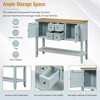 PAGED Vintage Console Table with 4 Drawers & Bottom Shelf, Solid Pine Entryway Sofa Table for Living Rooms, Entryway Table with Ample Storage - 4 of 4